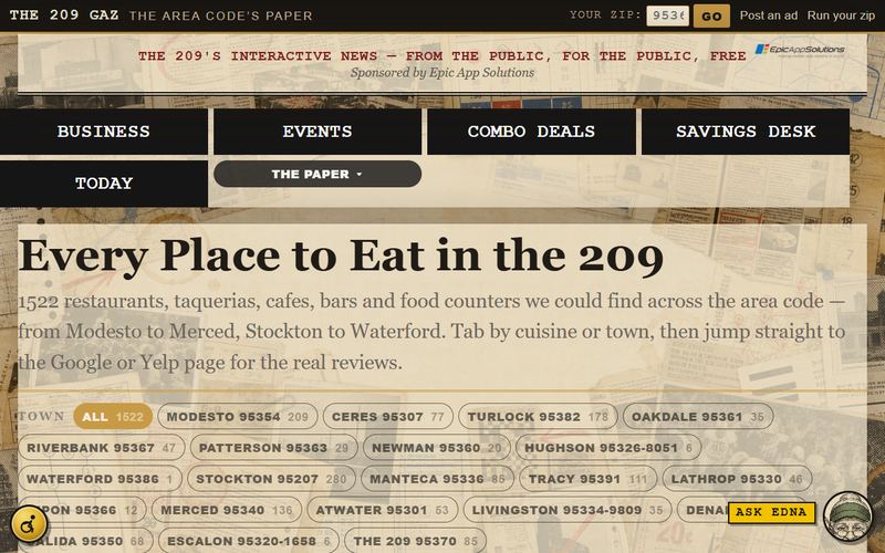 209 Eats restaurant directory