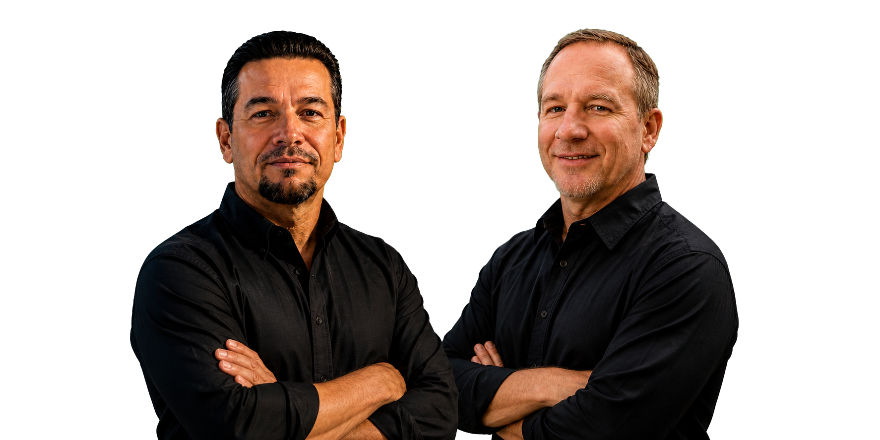Jade Chancey and Tim Calabro together as the EAS founders