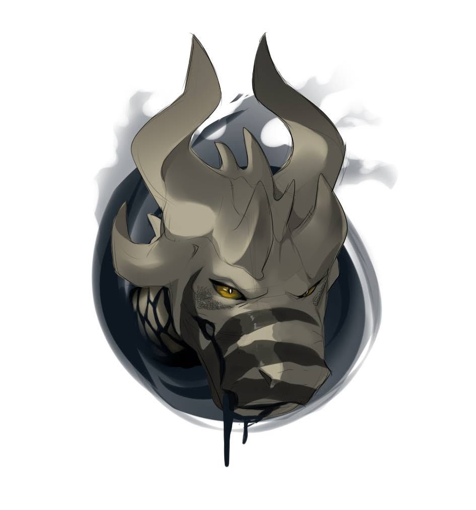 Original Mayhem dragon artwork