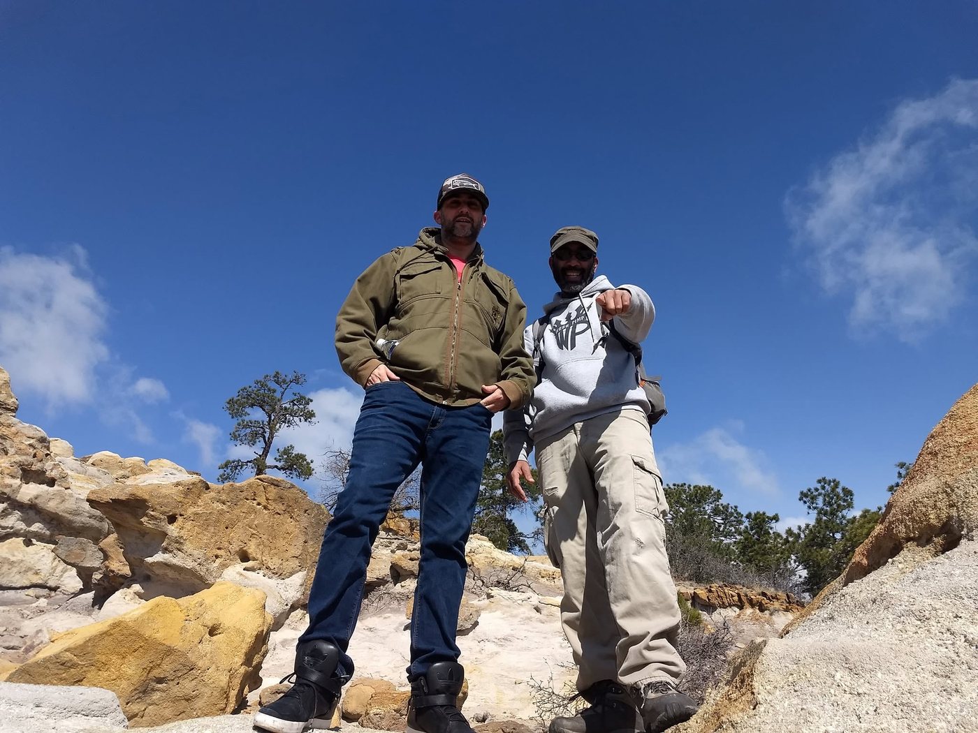 Jade Chancey and Timothy Calabro outdoors