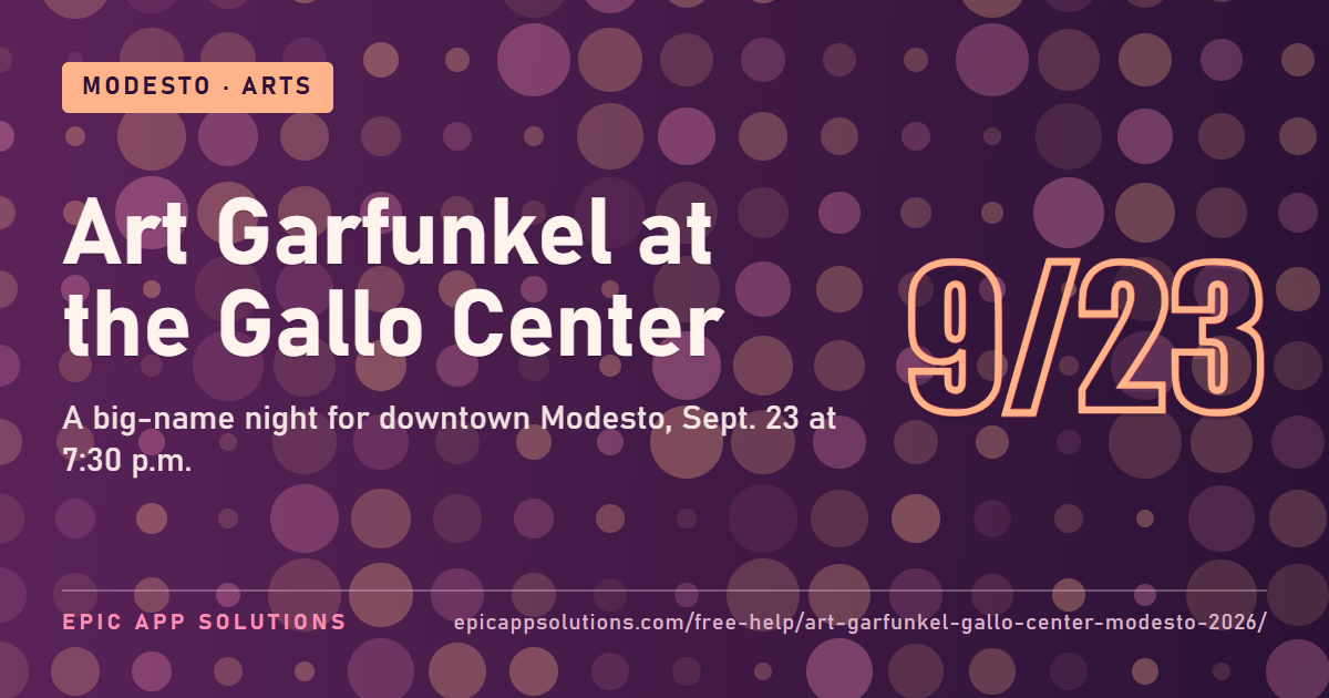 Art Garfunkel Is Headed to Modesto's Gallo Center