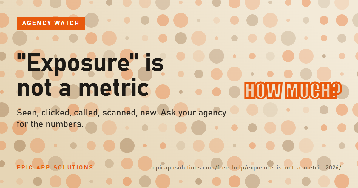 “Exposure” Is Not a Metric