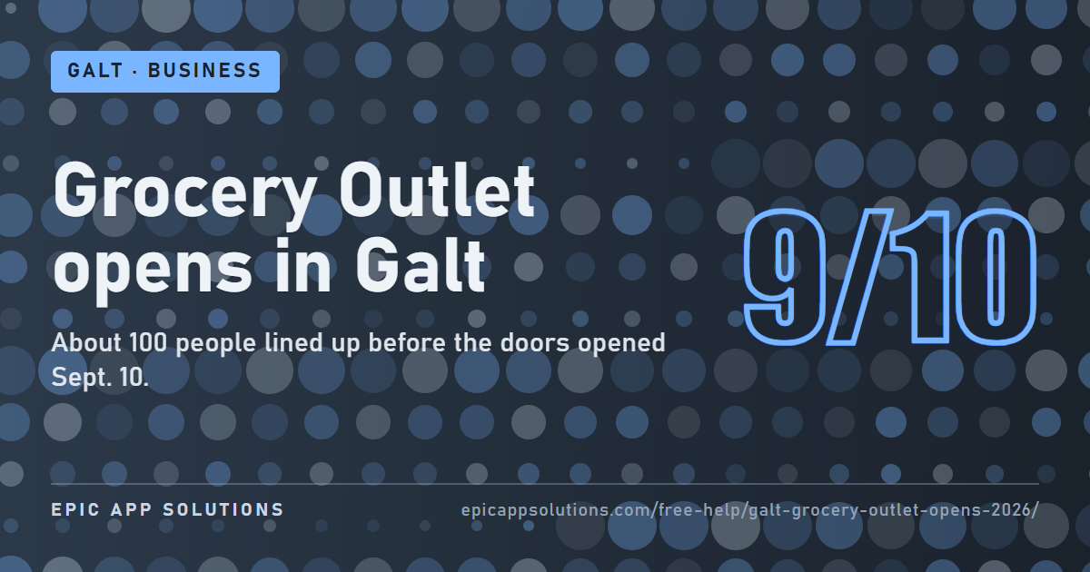 Grocery Outlet Opens in Galt