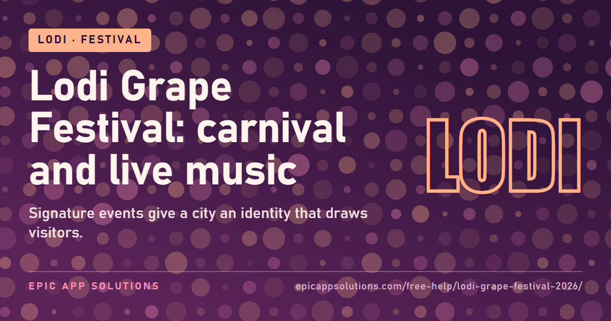 Lodi Grape Festival Brings Carnival Energy and Music to the Region