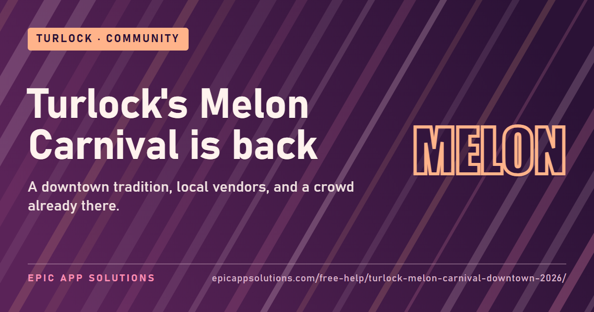 Turlock's Melon Carnival Brings a Downtown Tradition Back