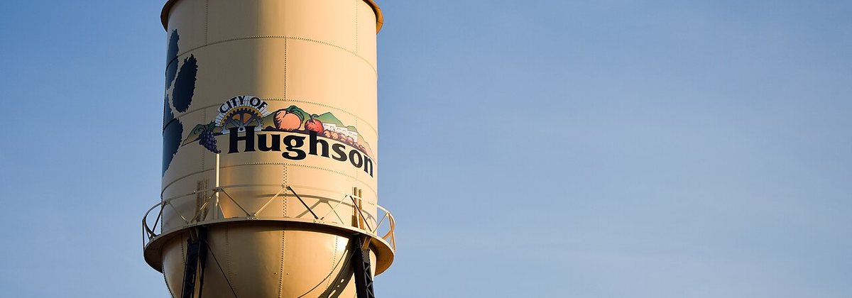 Hughson, California — the water tower
