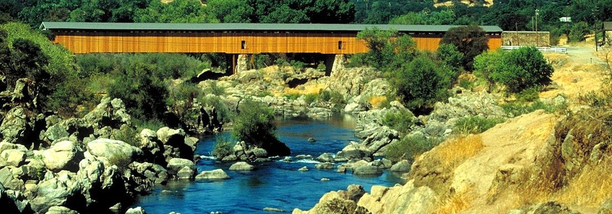 Oakdale, California — Knights Ferry covered bridge