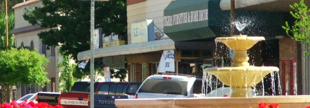 Patterson, California — the downtown fountain