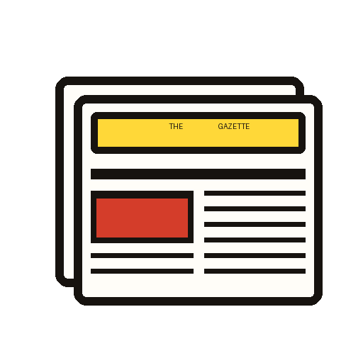 The Epic Gazette — a folded newspaper icon