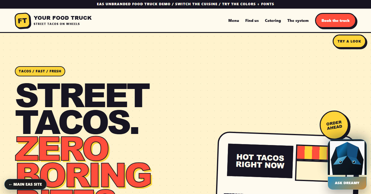 Food Truck Kitchen interactive builder