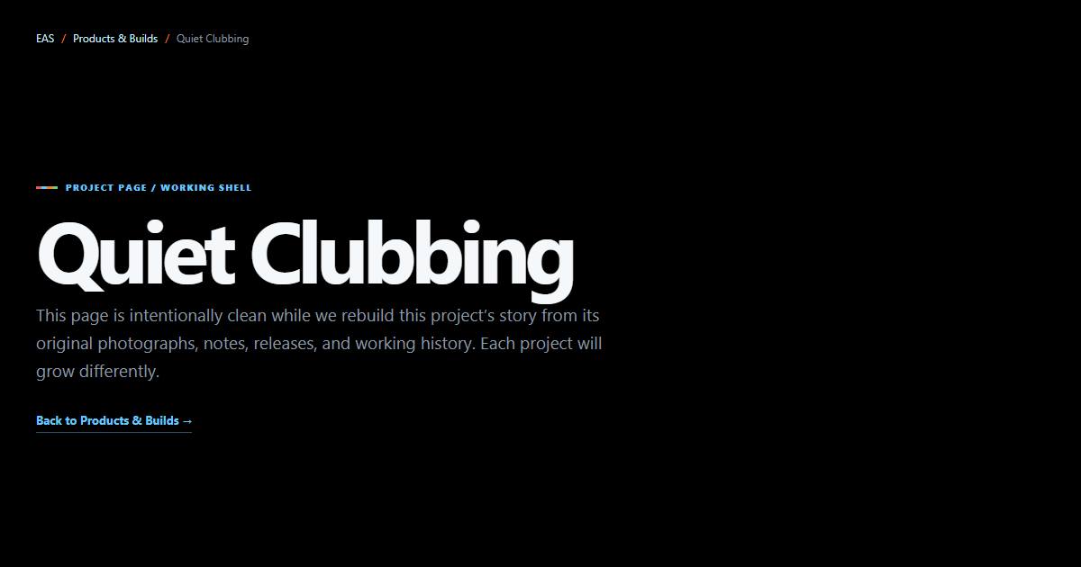 Quiet Clubbing / Silent Disco mobile apps